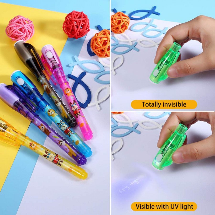 Invisible Pen for Kids ? Fun and Secret Writing Pen with UV Light for Hidden Messages and Secret Codes


