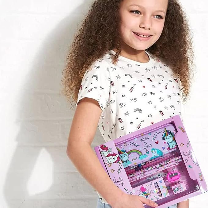 Space Stationary Kit (Galaxy Club, Unicorn) ? Cute and Creative Stationery Set for Kids, Perfect for School and Crafting

