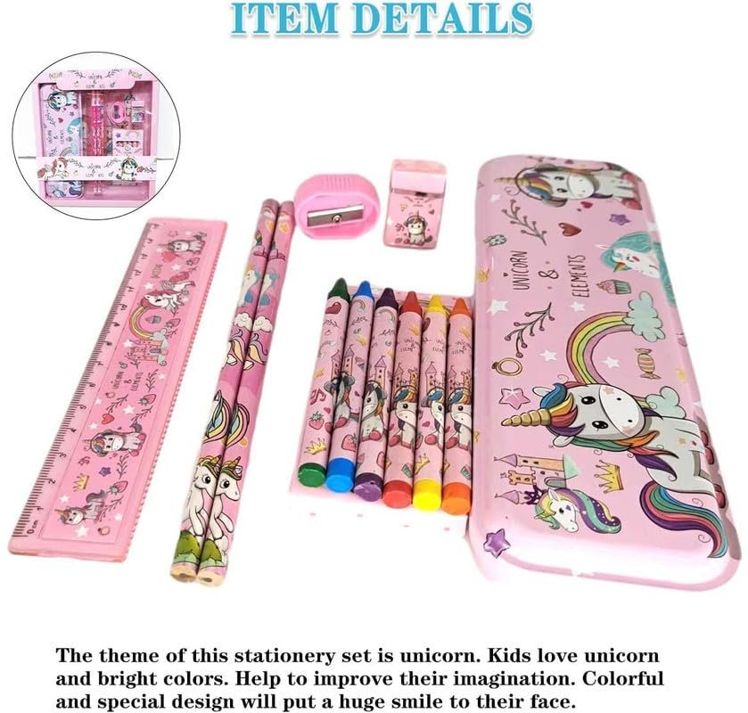 Space Stationary Kit (Galaxy Club, Unicorn) ? Cute and Creative Stationery Set for Kids, Perfect for School and Crafting

