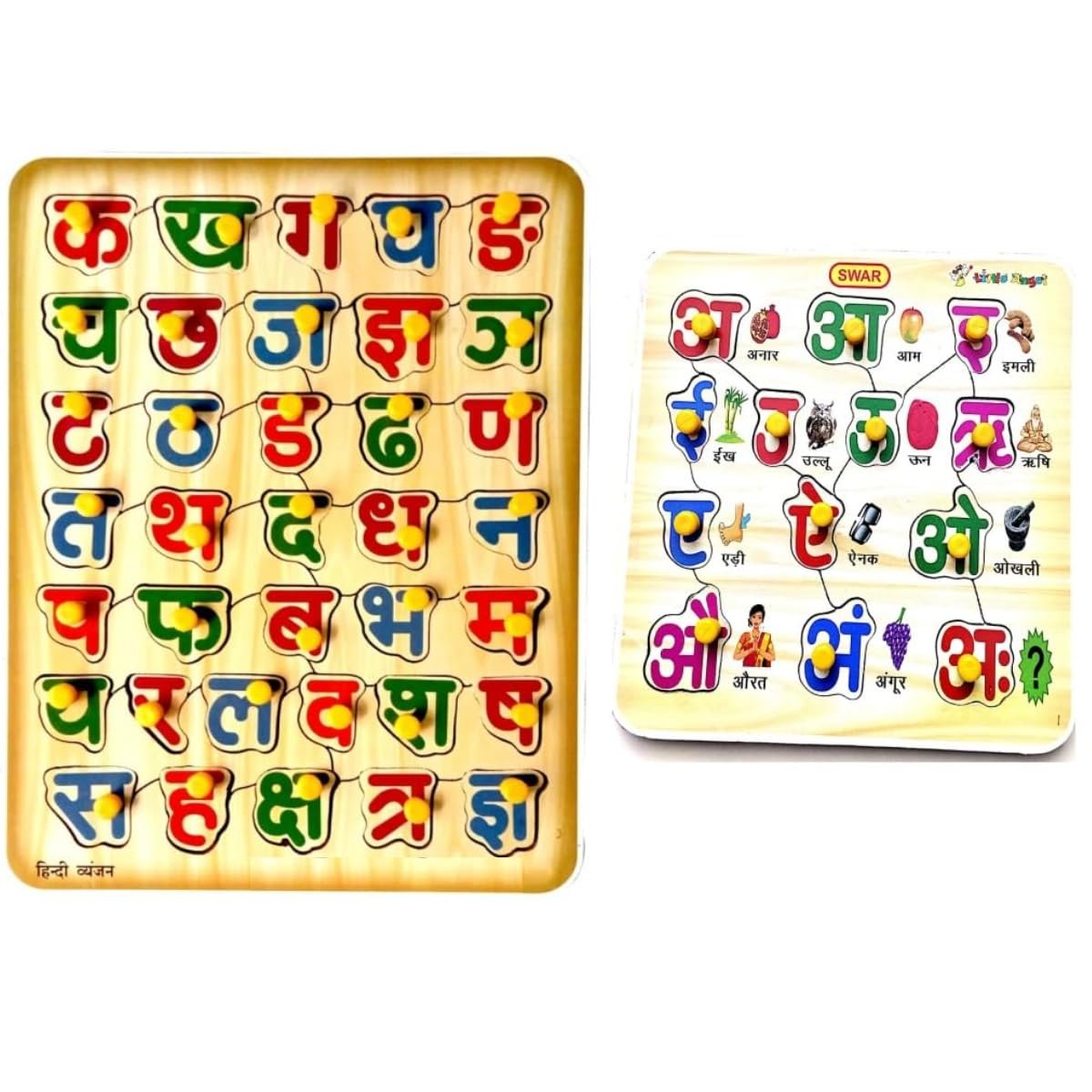 Hindi Varnmala Wooden Puzzle ? Educational Puzzle for Kids, Learn the Hindi Alphabet with Fun and Play

