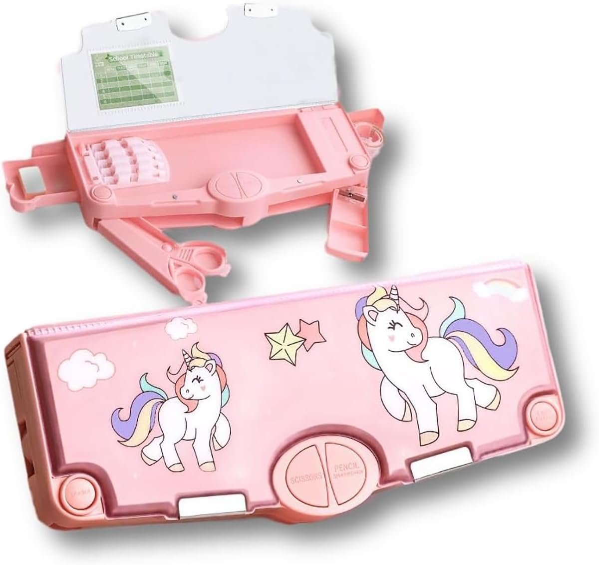 Magnetic Pencil Box for Kids ? Compact and Stylish Pencil Case with Magnetic Closure for School Supplies

