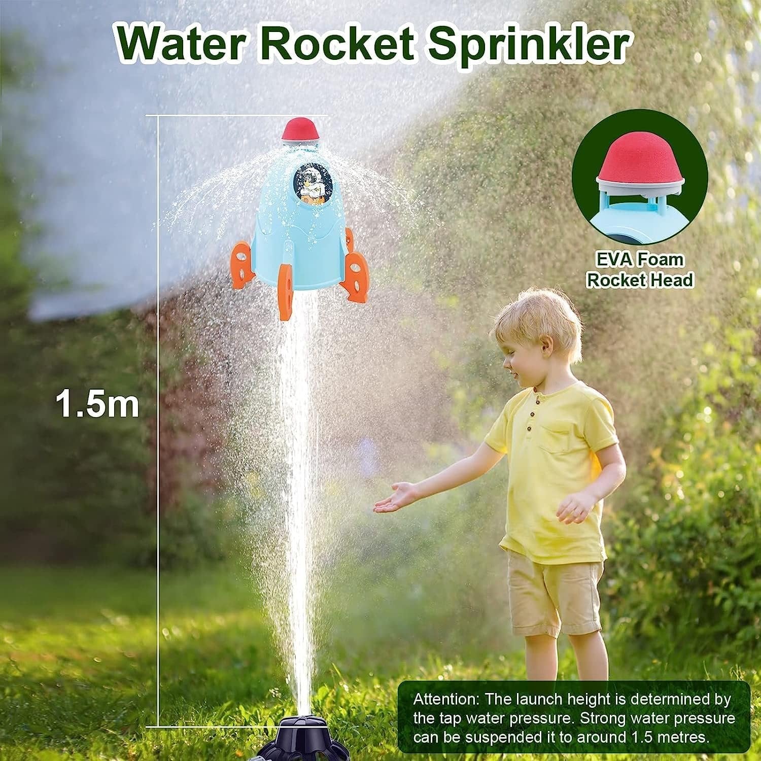 Water Sprinkler for Kids – Outdoor Splash Play Toy for Toddlers &amp; Children, Backyard Summer Fun, Easy Hose Connection, Lawn Water Game