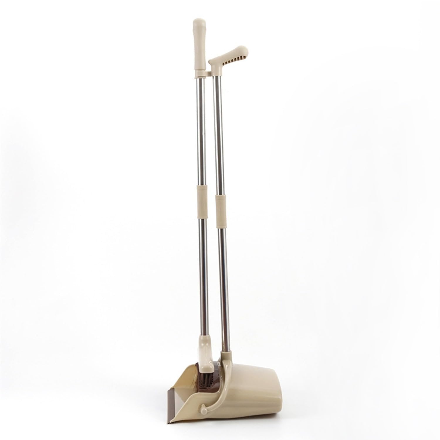 Mop with Broom Holder & Dustpan ? 3-in-1 Cleaning Set with Upright Stand, Clip-On Holder & Self-Cleaning Pan, Space-Saving Organizer for Home, Kitchen & Bathroom