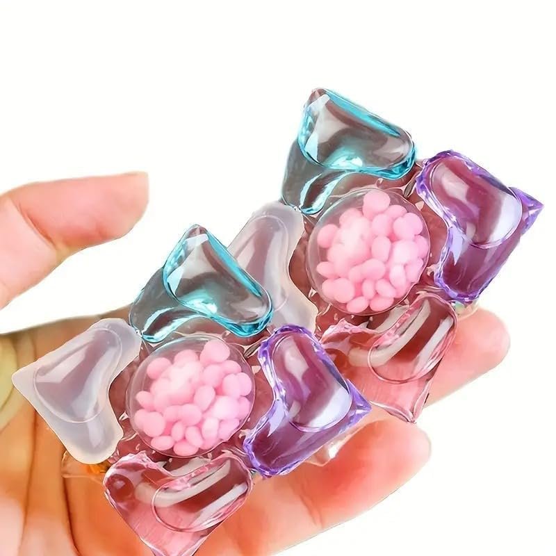 4 in 1 Laundry Detergent Soap Pods ? Ultra-Concentrated Capsules with Detergent, Softener, Stain Remover & Fragrance, Deep Clean for All Washing Machines & Fabric Types