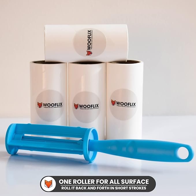 Sticky Lint Remover Roller ? Reusable Adhesive Lint & Hair Remover for Clothes, Upholstery, Pet Hair, and Fabric, Easy to Clean Sticky Roller