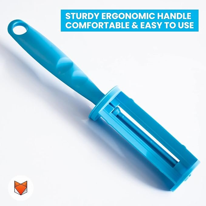 Sticky Lint Remover Roller ? Reusable Adhesive Lint & Hair Remover for Clothes, Upholstery, Pet Hair, and Fabric, Easy to Clean Sticky Roller