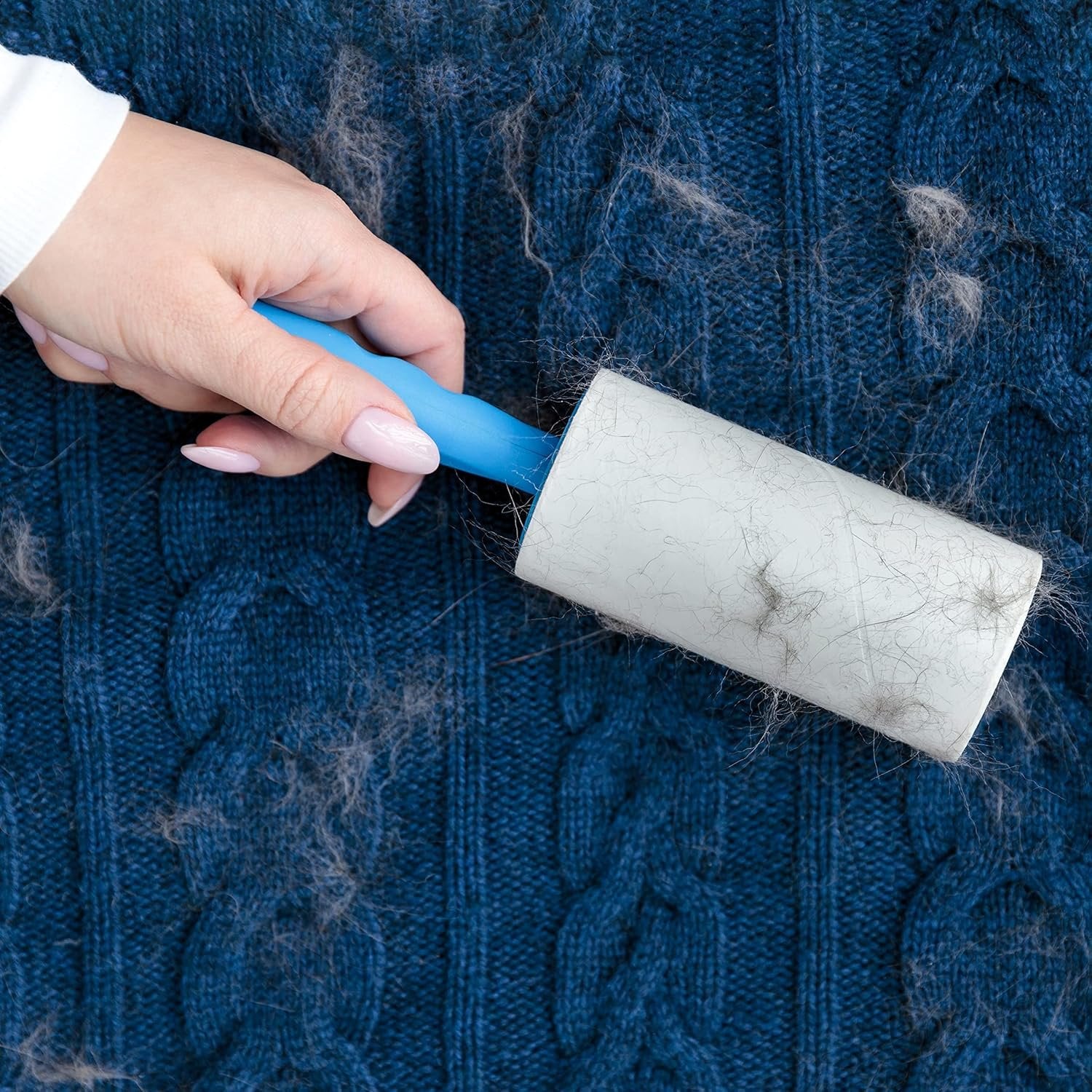 Sticky Lint Remover Roller ? Reusable Adhesive Lint & Hair Remover for Clothes, Upholstery, Pet Hair, and Fabric, Easy to Clean Sticky Roller