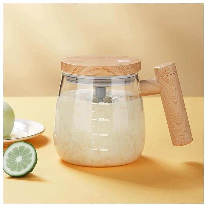 Self Stirring Coffee Mug ? Automatic Mixing Travel Mug with Lid, Stainless Steel Insulated Cup for Coffee, Tea, Protein Shakes & Hot Beverages