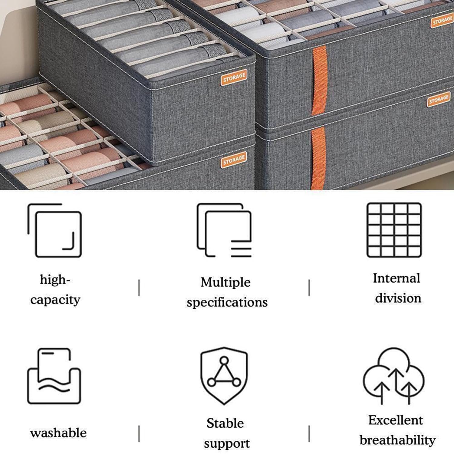 Expandable Kitchen Drawer Organizer ? Black Adjustable Cutlery Tray for Utensils, Spoons, Knives & Tools, Non-Slip, BPA-Free Storage for Kitchen Drawers