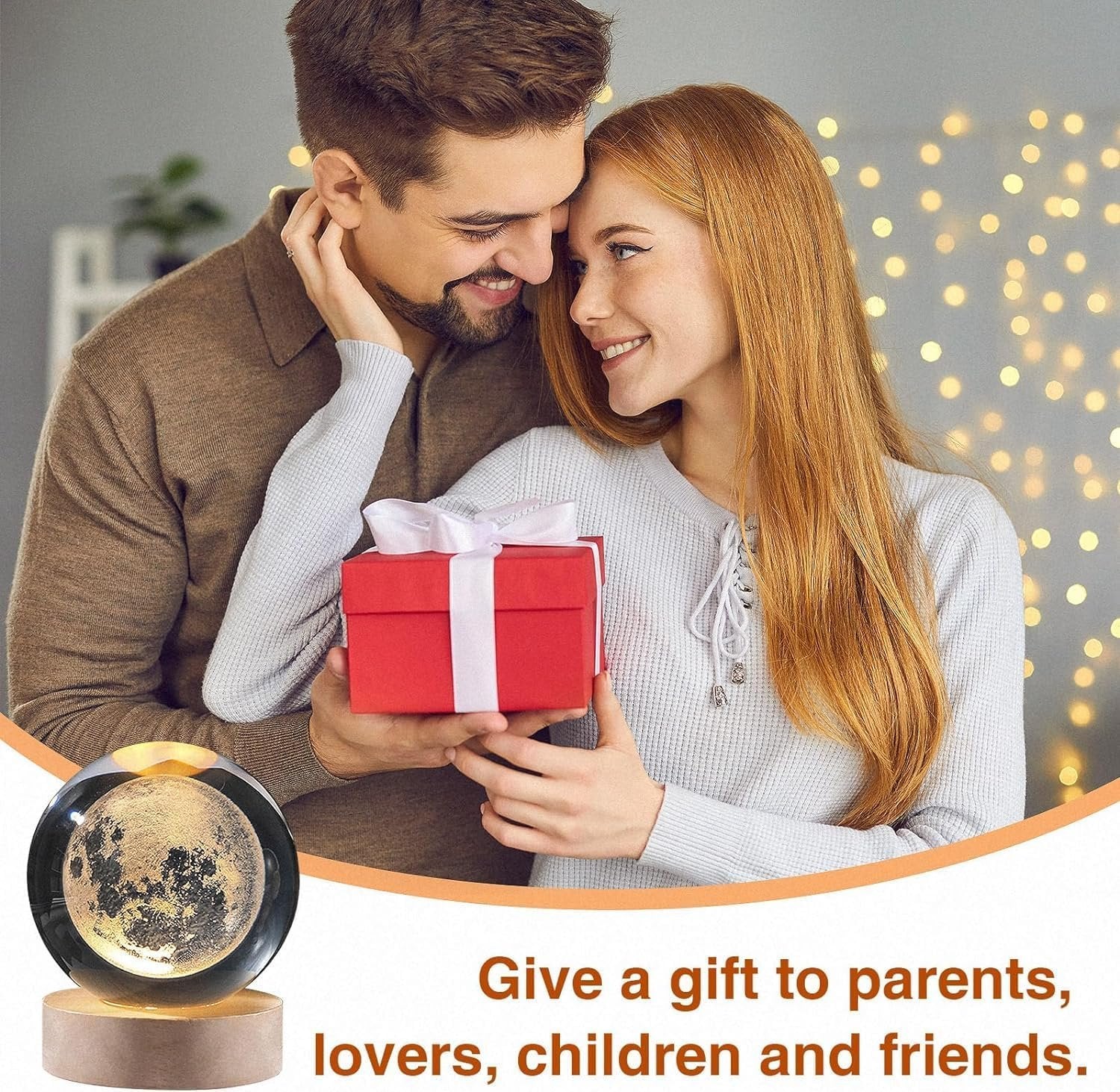 3D Crystal Ball with LED Base ? Glass Sphere Laser Engraved Galaxy, Solar System, or Zodiac Design | Night Light & Decorative Gift for Home, Office, Kids & Astronomy Lovers