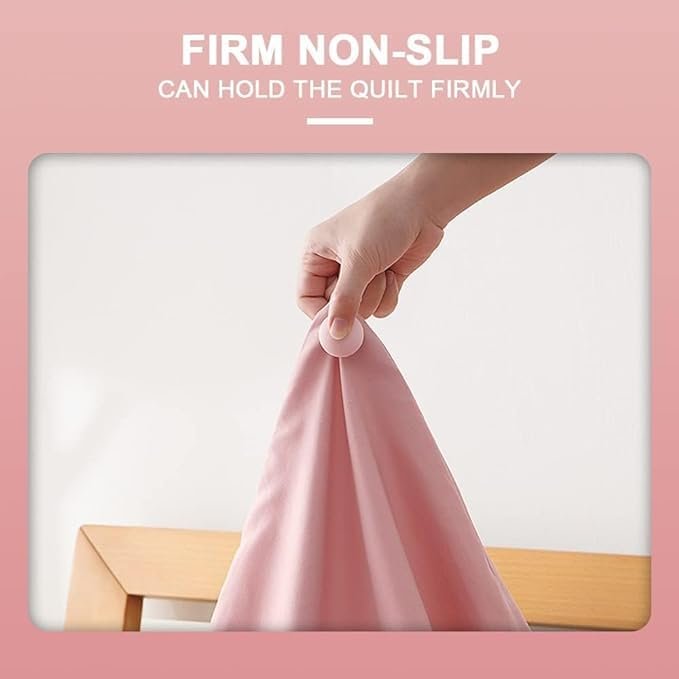 Duvet Clips ? No-Slip Bed Sheet Fasteners for Comforter, Blanket & Quilt | Secure Corner Holders for Duvets, Invisible Bedding Grippers (Pack of 8)