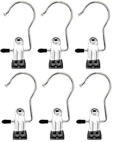 Cloth Clip Hanger ? Multi-Clip Drying Hanger with 12/24 Clips | Foldable Hanging Rack for Socks, Underwear, Baby Clothes & Delicates | Space-Saving Laundry Organizer