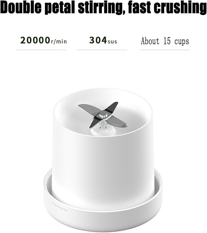 Portable Bottle Juicer Blender ? USB Rechargeable Smoothie Maker for Shakes, Juices & Protein Drinks | 6-Blade Powerful Motor, BPA-Free & Leak-Proof