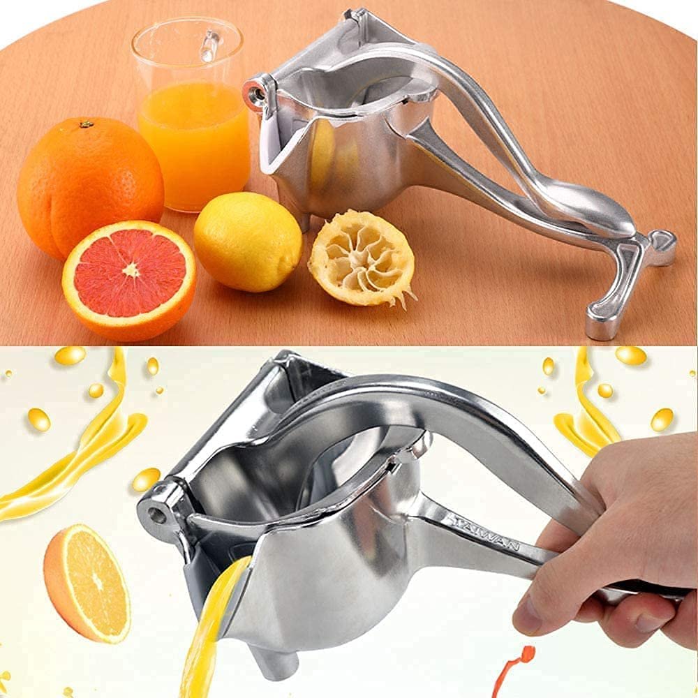 Aluminium Fruit Press Juicer ? Manual Hand Press Citrus & Pomegranate Juice Extractor | Heavy-Duty, Rust-Proof, Easy to Use & Clean
