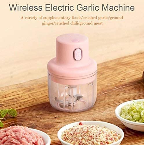 Garlic Cutter 250ML | Manual Mini Chopper with Stainless Steel Blades | Hand-Pull Food Processor for Garlic, Onion, Nuts, Herbs & Baby Food