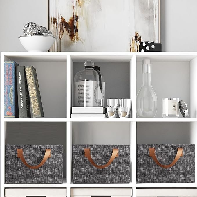 Clothes Storage Box 26L | Foldable Fabric Organizer with Zipper & Handles | Dustproof Storage Container for Clothes, Sarees, Toys & Blankets