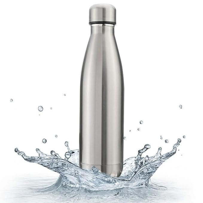 500ML Hot and Cold Water Bottle | Stainless Steel Vacuum Insulated Flask | Leak-Proof Thermos for Travel, Office & Outdoor Use