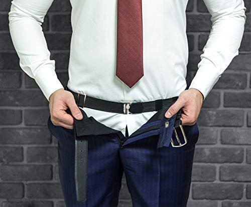 Shirt Tucker Belt | Adjustable Elastic Waistband Shirt Stay Belt for Men & Women | Prevent Shirt Untucking & Keep Shirt Tucked All Day