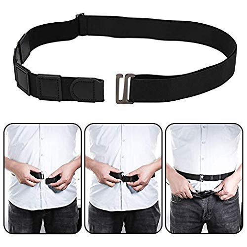 Shirt Tucker Belt | Adjustable Elastic Waistband Shirt Stay Belt for Men & Women | Prevent Shirt Untucking & Keep Shirt Tucked All Day