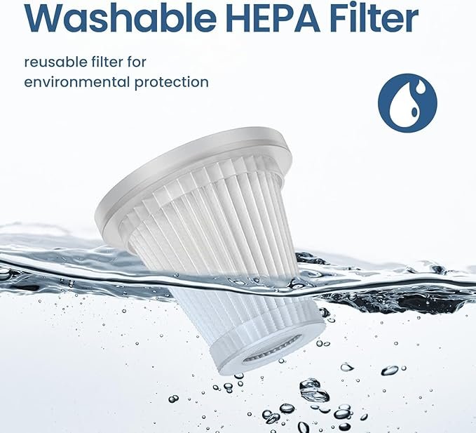 2 in 1 Vacuum Cleaner | Handheld & Cordless Portable Vacuum for Home & Car | Powerful Suction with Rechargeable Battery