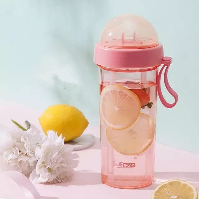 Dual Use Water Bottle ? 2-in-1 Hot & Cold Flask with Cup Lid ? Leakproof Stainless Steel Bottle for Travel, Office, Gym & Outdoor Use (500ML)