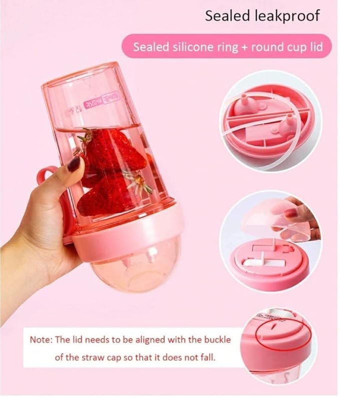 Dual Use Water Bottle ? 2-in-1 Hot & Cold Flask with Cup Lid ? Leakproof Stainless Steel Bottle for Travel, Office, Gym & Outdoor Use (500ML)