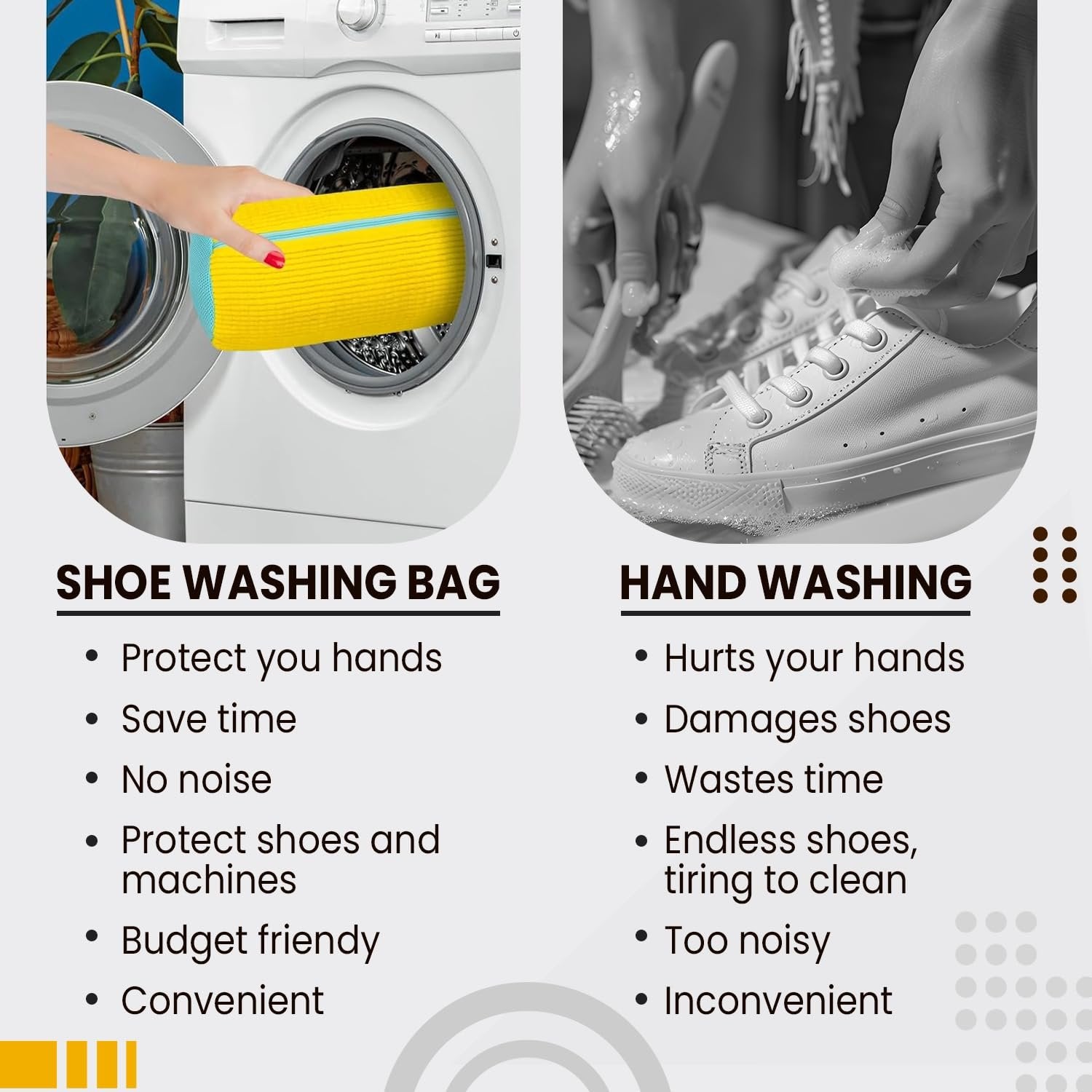 Shoe Washing Machine Bag ? Durable Mesh Laundry Bag for Shoes with Zipper, Protective Sneaker Cleaner Bag for Washer & Dryer, Reusable Wash Bag for Sneakers, Trainers & Delicates