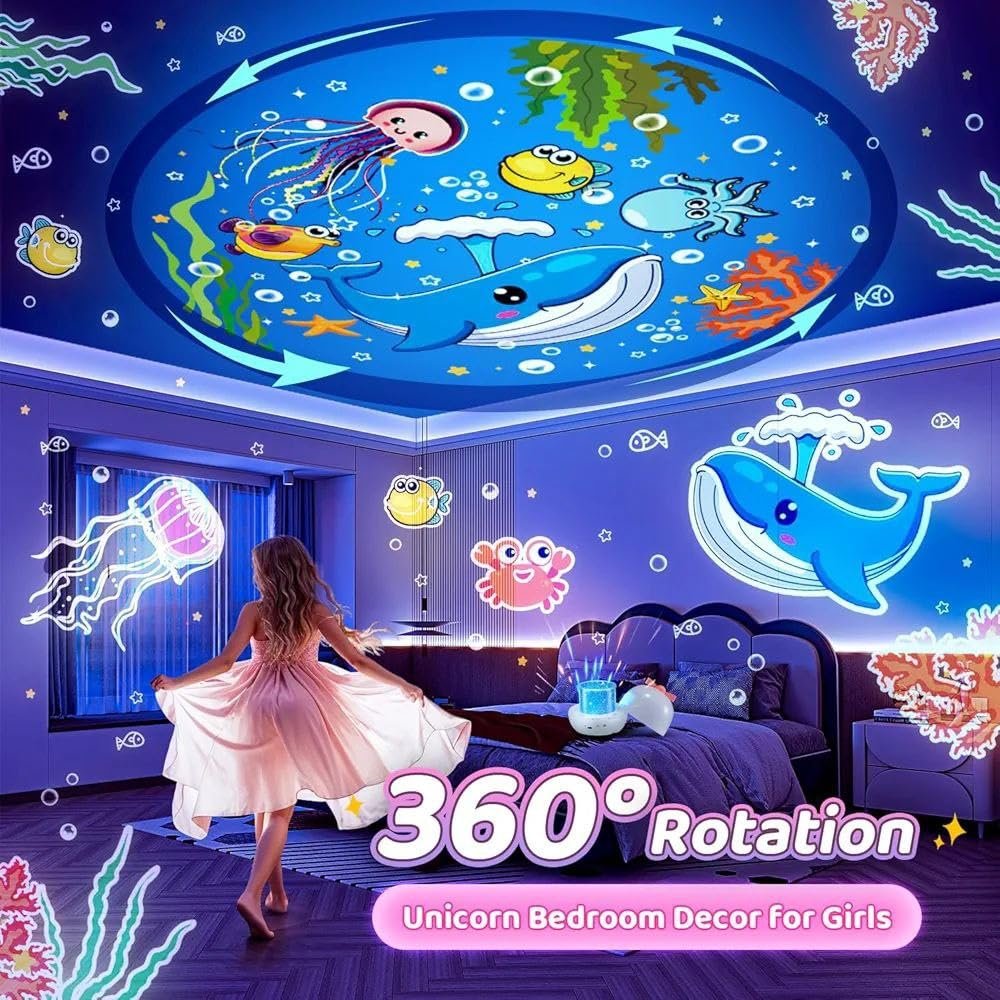 Dream Galaxy Projector with Remote Control ? Starry Sky LED Night Light with Rotating Nebula Clouds, Color-Changing Modes, Timer & USB Rechargeable for Kids, Bedroom & Home Decor
