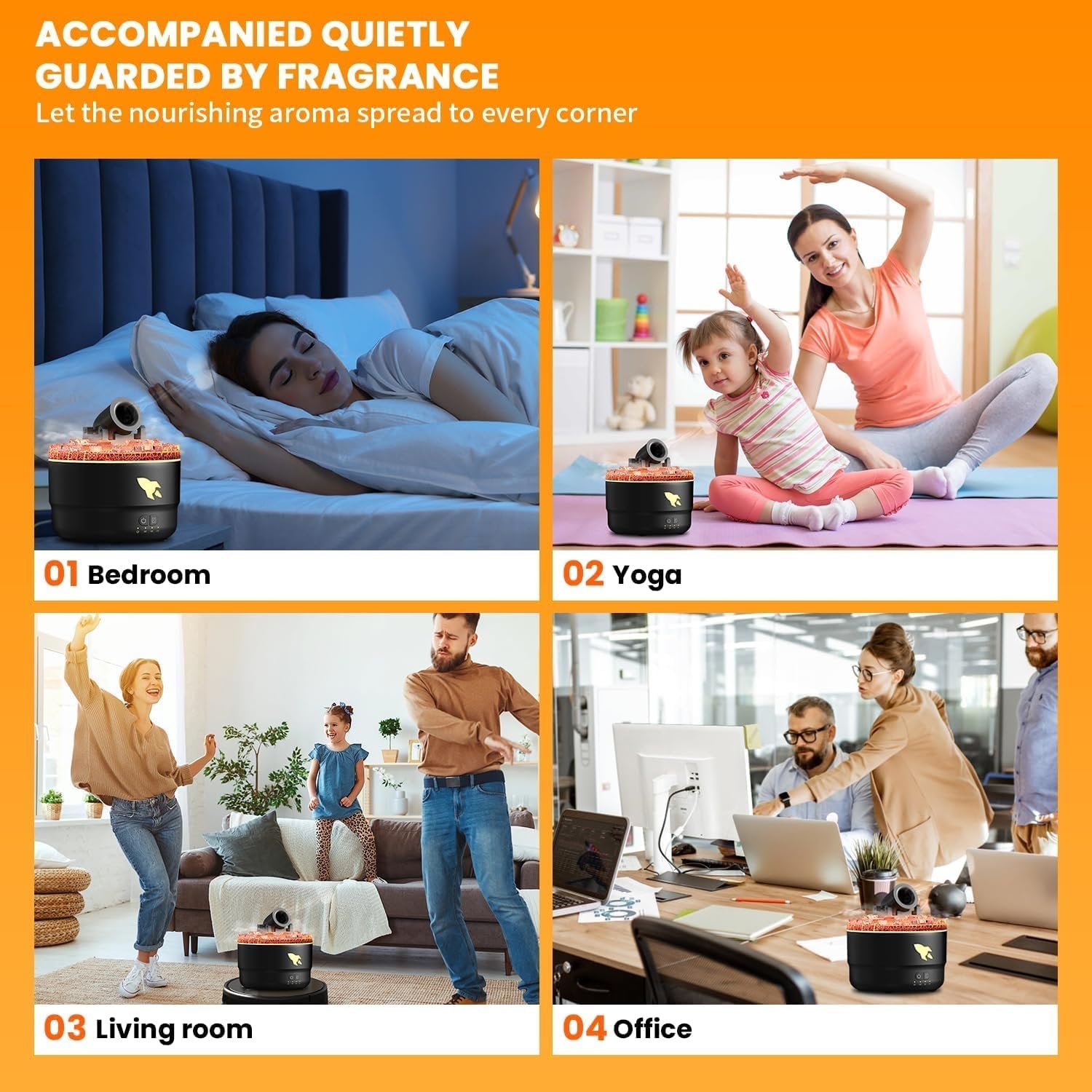 Cannon Blast Aroma Humidifier ? Cool Mist Essential Oil Diffuser with LED Light, USB Powered Mini Humidifier for Home, Office, Bedroom & Car Use