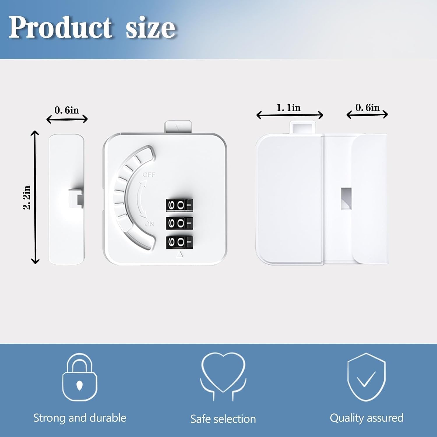 Baby Safety Password Keypad Door Lock ? Self-Adhesive Childproof Lock for Doors & Cabinets, No Drilling, Reusable with Combination Security, Easy Installation