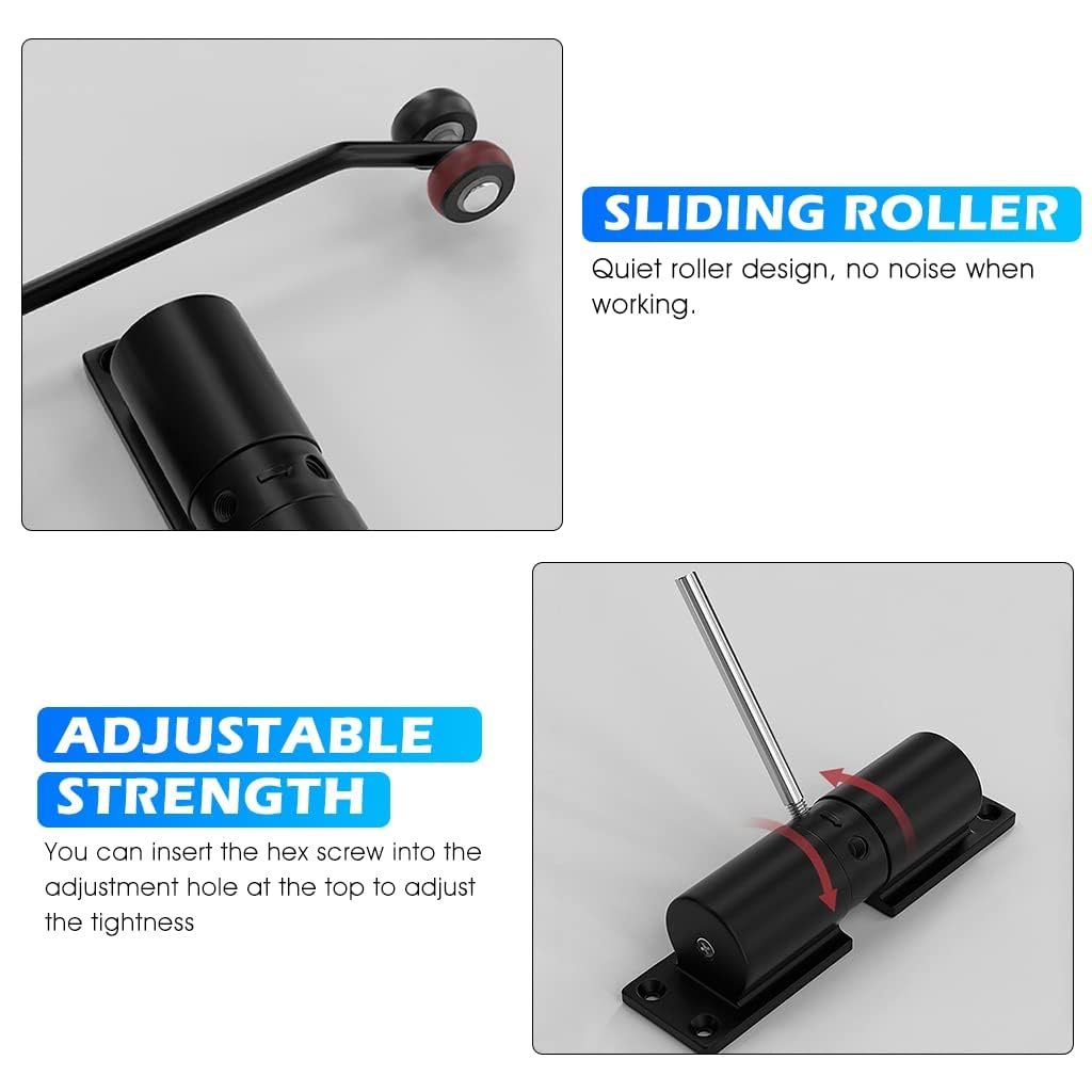 Automatic Door Closer ? Self-Closing Door Closer for Home & Office, Easy Installation, Adjustable Speed, Heavy-Duty Hydraulic Door Closer for Interior & Exterior Doors