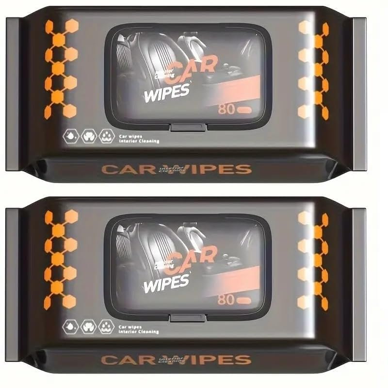 Car Cleaning Wipes ? All-in-One Auto Detailing Wipes for Interior & Exterior | Dashboard, Glass, Leather, Vinyl, Plastic | Quick Clean & Shine | Pack of 30/50/100