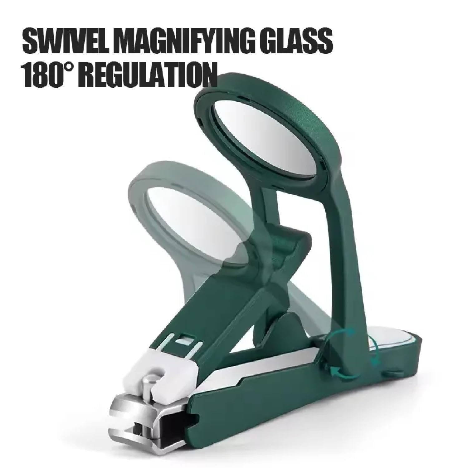 Magnifying Nail Cutter ? Precision Nail Clipper with 4x Magnifier for Seniors, Kids & Vision Support, Sharp Stainless Steel Blades for Fingernails & Toenails