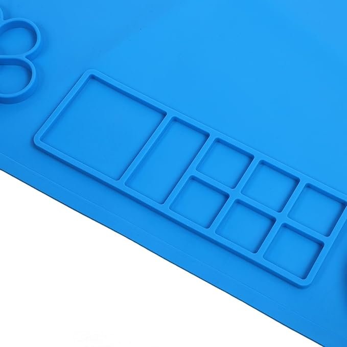 Silicone Painting Mat ? Non-Stick, Heat-Resistant Craft Mat for Resin, Painting, DIY Art & Kids Activities, Washable & Reusable Table Protector
