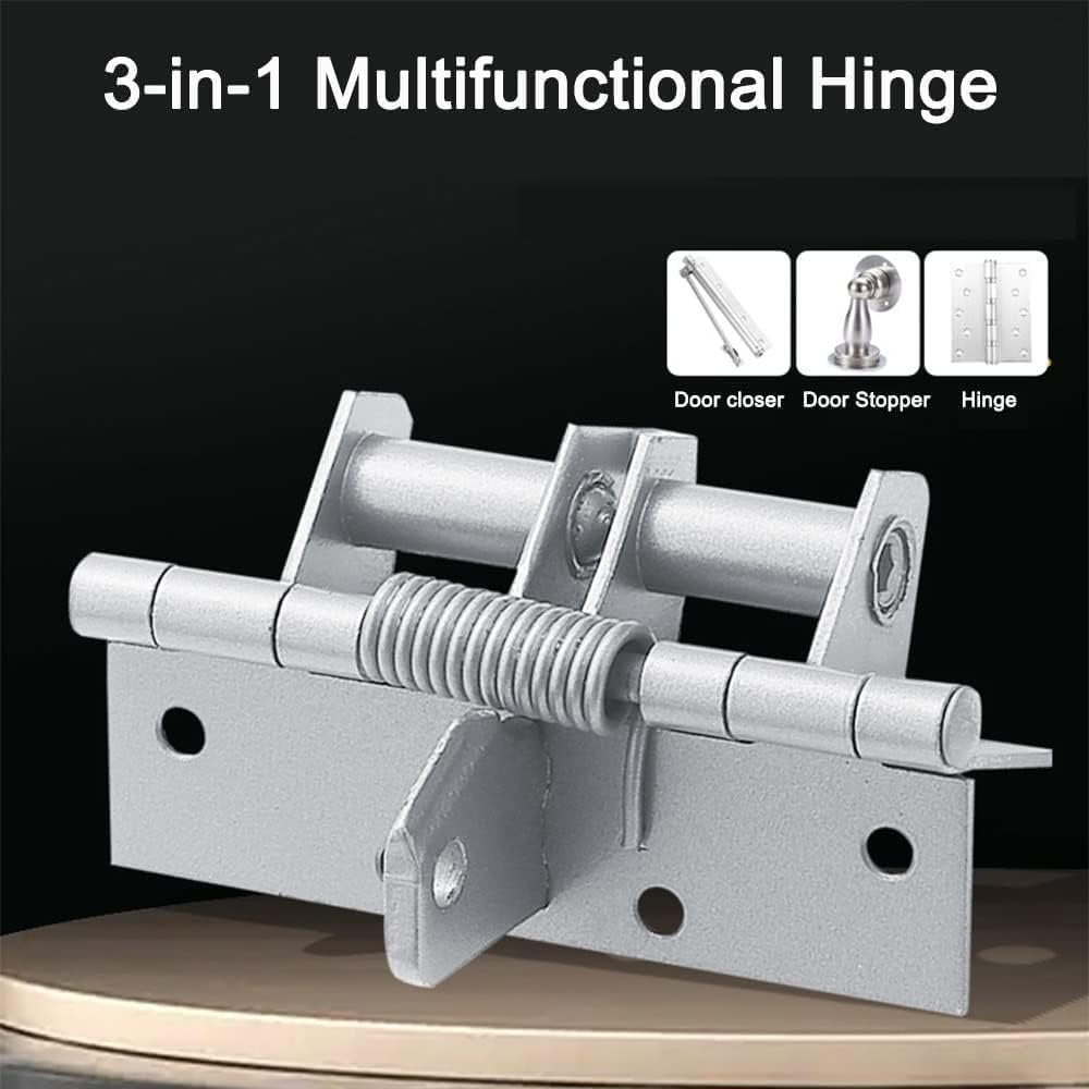 Automatic Door Closer Hinge Lock ? Self-Closing Adjustable Door Closer for Home, Office & Interior Doors, Easy Installation with Durable Spring Mechanism