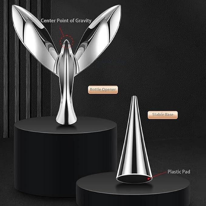 Balancing Bird Bottle Opener ? Creative Gravity-Defying Beer Opener, Fun & Functional Bar Tool for Home, Kitchen, or Gift Use