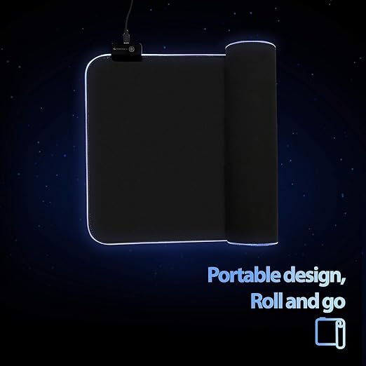 RGB Keyboard Mouse Pad (80?30 cm) ? Extended Gaming Mousepad with LED Lighting, Non-Slip Base, Soft Waterproof Surface, USB Powered for Desk Setup & Gamers