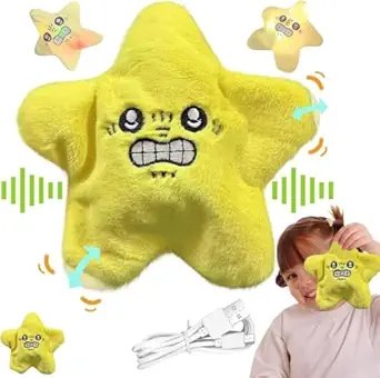 Angry Starfish Toy ? Funny Stress Relief Toy for Kids & Adults, Soft Squeeze Silicone Fidget Toy, Cute Desktop Decor & Gag Gift