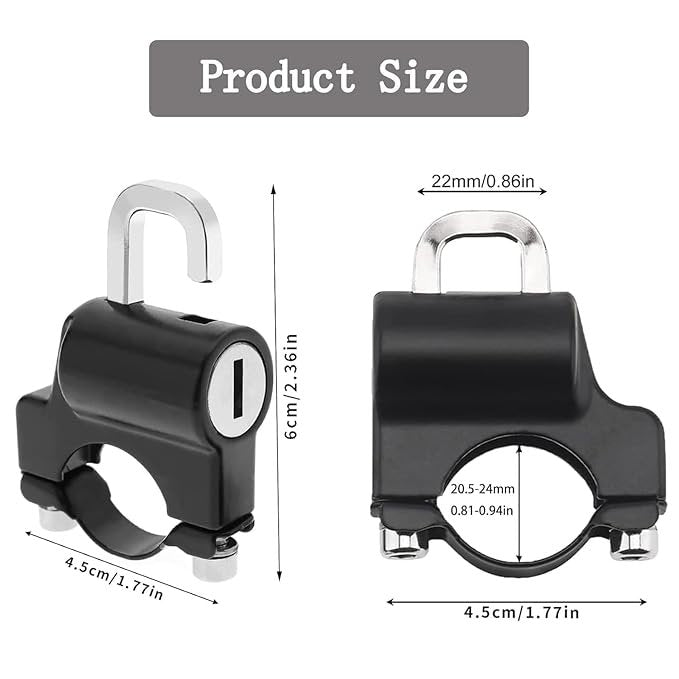 Motorcycle Helmet Lock ? Heavy Duty Steel Cable with Combination Code & Carabiner Clip, Anti-Theft Portable Lock for Bike Helmets, Jackets, & Gear