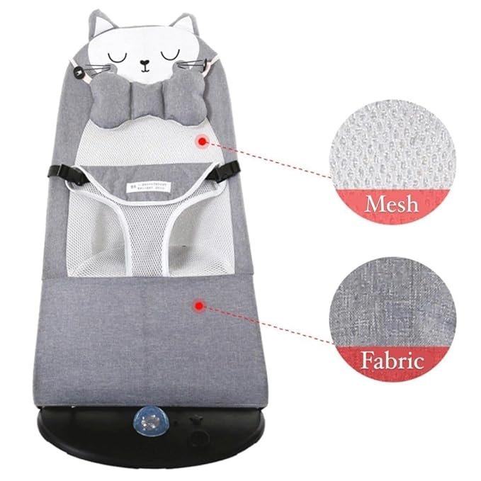 Baby Bouncing Chair ? Adjustable Infant Bouncer Seat with Soothing Vibration, Safety Harness & Toy Bar, Portable Baby Rocker for Newborns & Toddlers