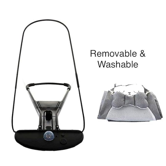 Baby Bouncing Chair ? Adjustable Infant Bouncer Seat with Soothing Vibration, Safety Harness & Toy Bar, Portable Baby Rocker for Newborns & Toddlers