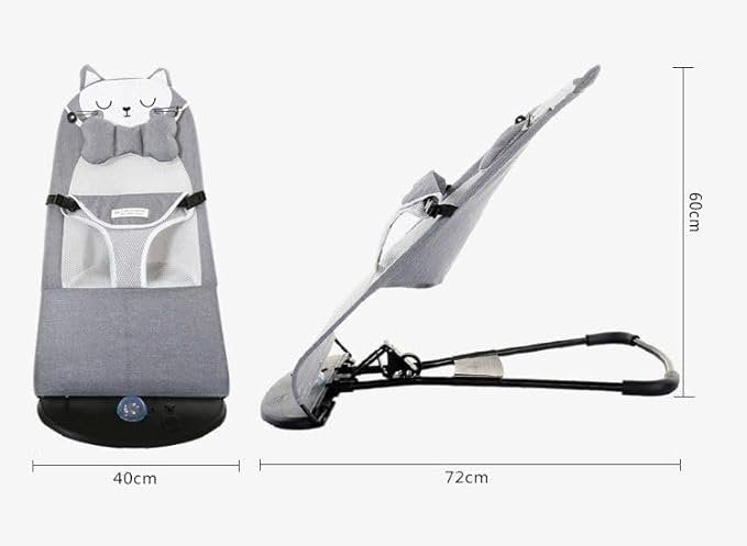 Baby Bouncing Chair ? Adjustable Infant Bouncer Seat with Soothing Vibration, Safety Harness & Toy Bar, Portable Baby Rocker for Newborns & Toddlers