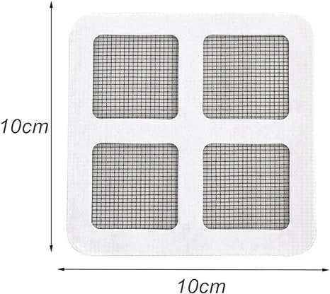 Shower Drain Mesh Sticker ? Disposable Hair Catcher Strainer for Bathroom Floor, Self-Adhesive Anti-Clog Drain Cover for Shower, Tub & Sink (Pack of 30)