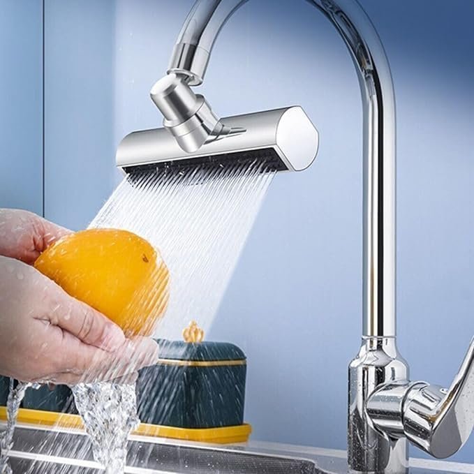 Waterfall Bathroom Faucet ? Modern Single Handle Sink Tap with Wide Spout | Chrome Finish, Hot & Cold Mixer, Easy Installation for Vanity & Basin