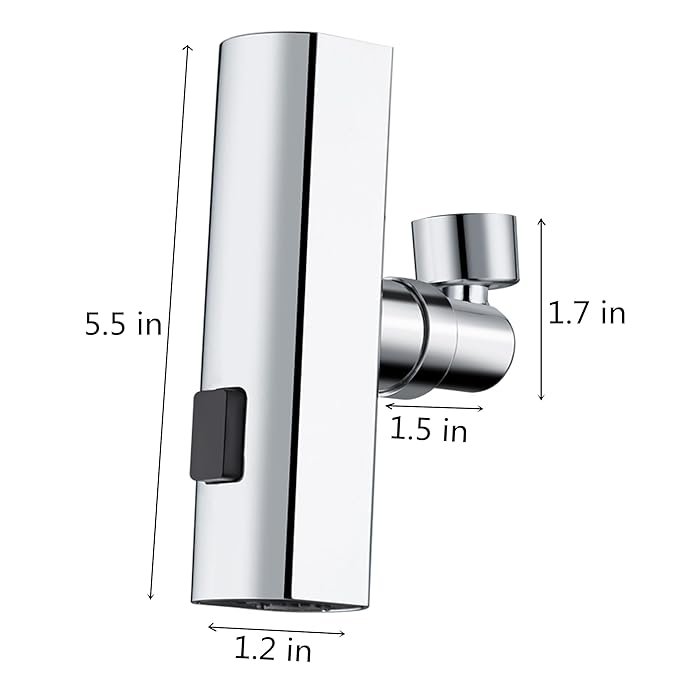 Waterfall Bathroom Faucet ? Modern Single Handle Sink Tap with Wide Spout | Chrome Finish, Hot & Cold Mixer, Easy Installation for Vanity & Basin