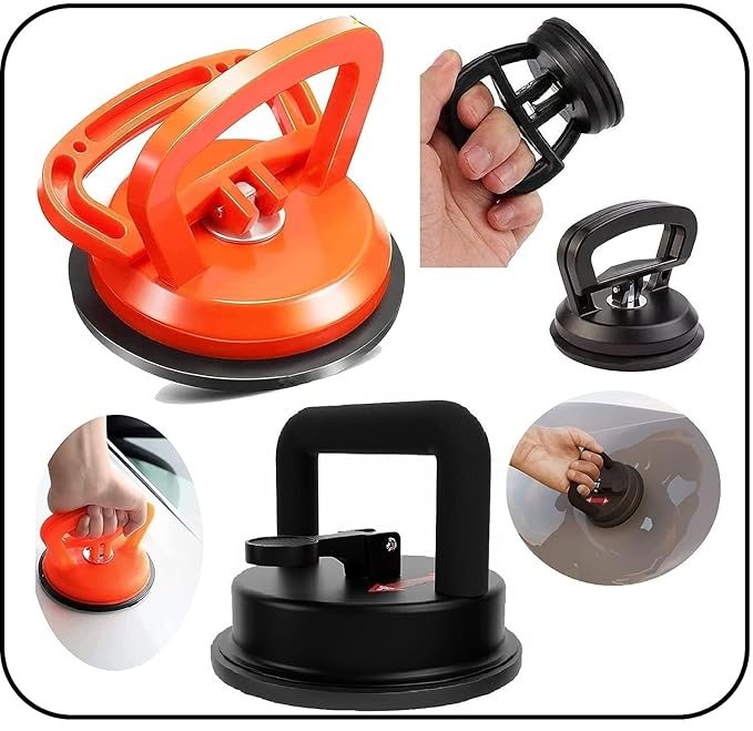 Car Dent Puller Suction Cup ? Heavy Duty Dent Remover Tool for Car Body Repair (Small & Big Size) ? Paintless Dent Repair Kit for Auto, Home, Glass, Tiles