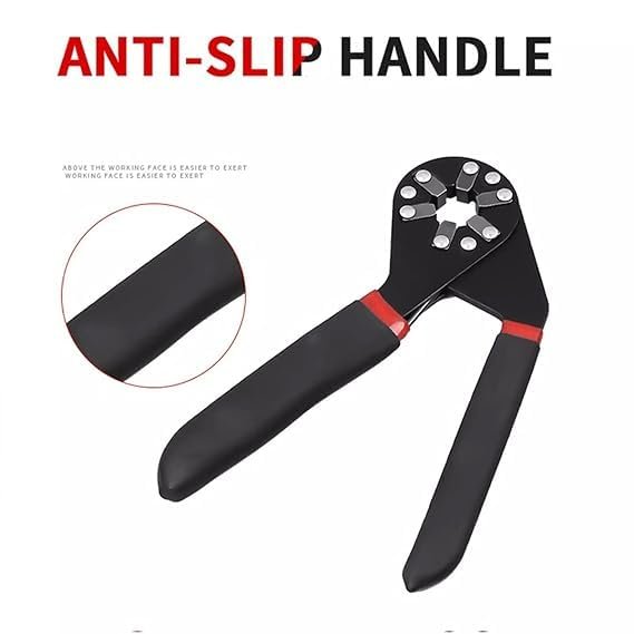 Hexagon Magic Wrench ? Universal Adjustable Double-Ended Wrench Tool, Fits 9?32mm Bolts, Multipurpose Spanner for Plumbing, Auto Repair, Home & DIY ? Self-Adjusting Grip Design