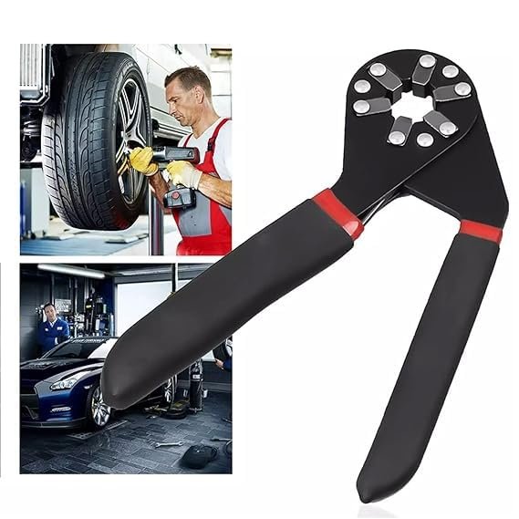 Hexagon Magic Wrench ? Universal Adjustable Double-Ended Wrench Tool, Fits 9?32mm Bolts, Multipurpose Spanner for Plumbing, Auto Repair, Home & DIY ? Self-Adjusting Grip Design