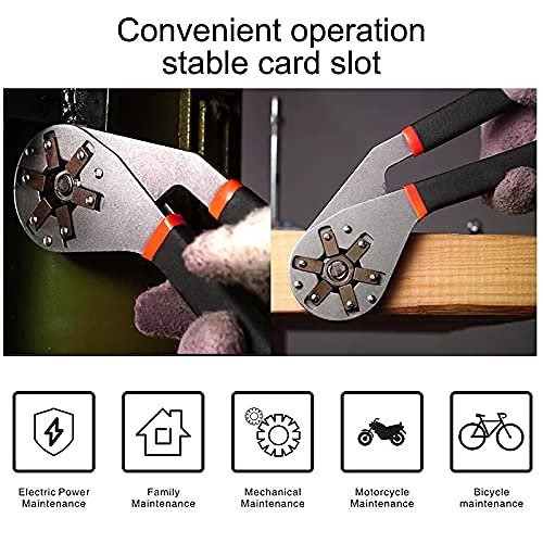 Hexagon Magic Wrench ? Universal Adjustable Double-Ended Wrench Tool, Fits 9?32mm Bolts, Multipurpose Spanner for Plumbing, Auto Repair, Home & DIY ? Self-Adjusting Grip Design
