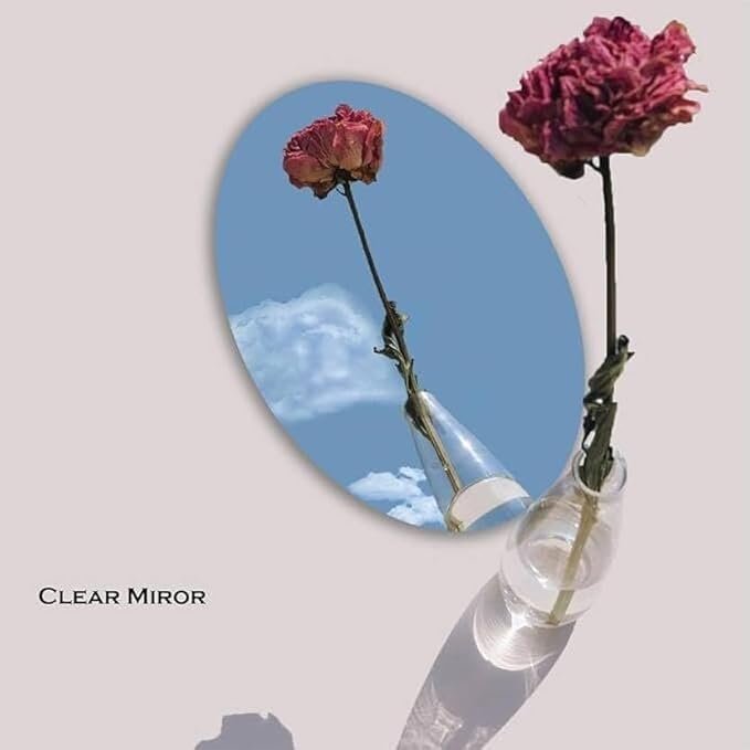 Mirror Sticker 20?30 cm | Flexible Wall Mirror Sheet with Self-Adhesive Backing | Unbreakable Acrylic Mirror for Home D?cor, Craft, Gym & Kids' Room